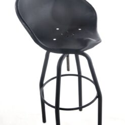 Hoker do wyspy z metalowym siedziskiem w stylu lofowym